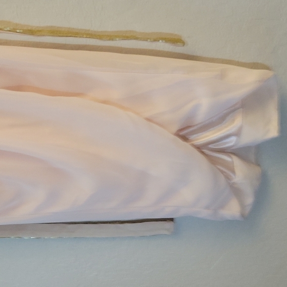 LONDON DRESS CO Sheer Sequined Attached Belt Flowy Wrapped Elegant Dress… - Picture 4 of 16